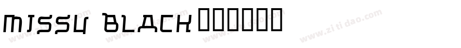 Missu Black字体转换